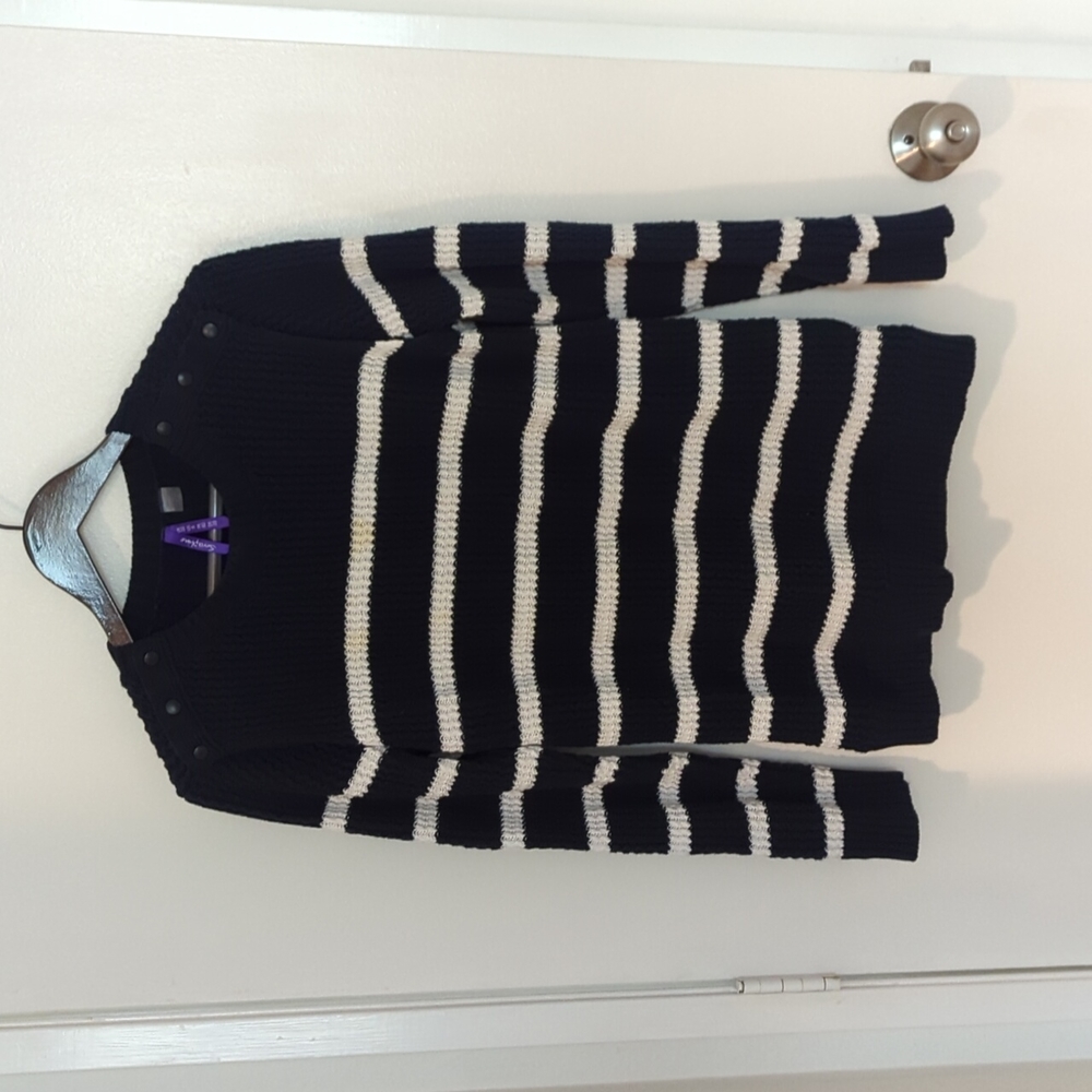 Nautical Knit maternity and nursing sweater